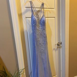 Silk Formal Long Beaded Dress 👗